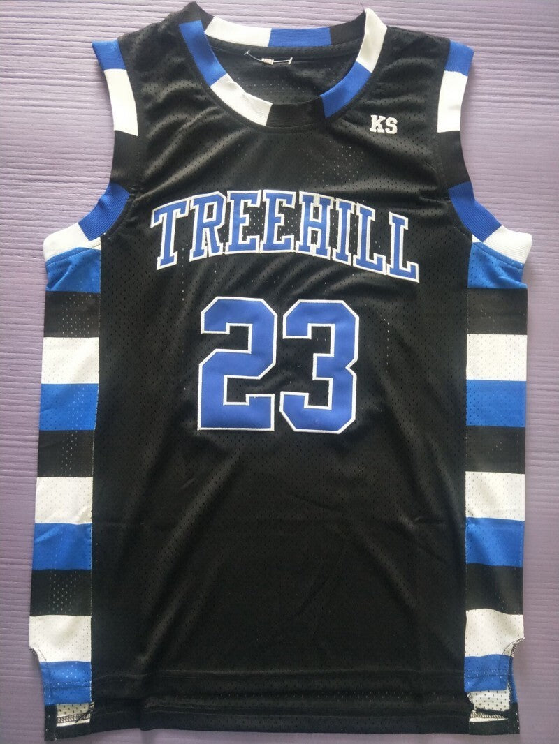 One Tree Hill Ravens #23 Nathan Scott Basketball 23 # Black Jersey Basketball Style 4 College Football Jersey football jersey product view 1