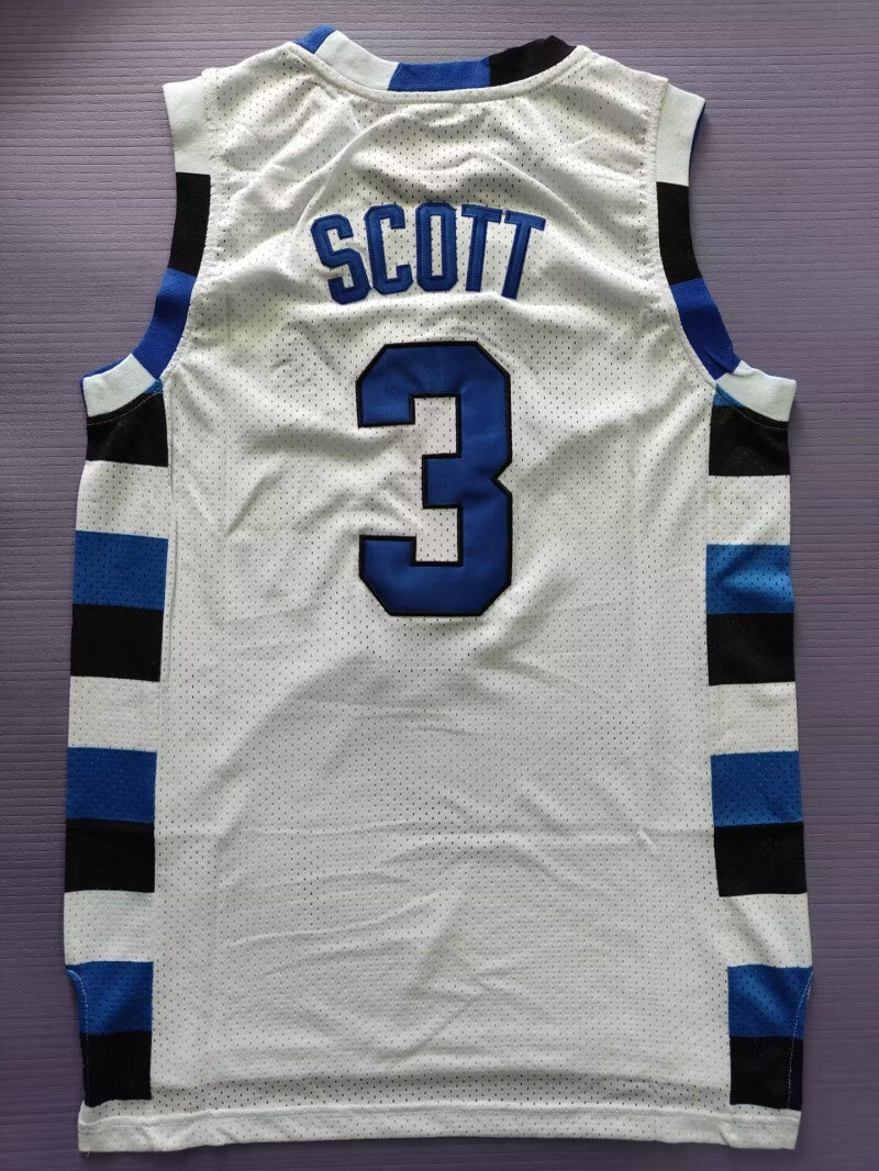 One Tree Hill Ravens #3 Lucas Scott Basketball 3 # White Jersey Style 1 College Football Jersey football jersey product view 1