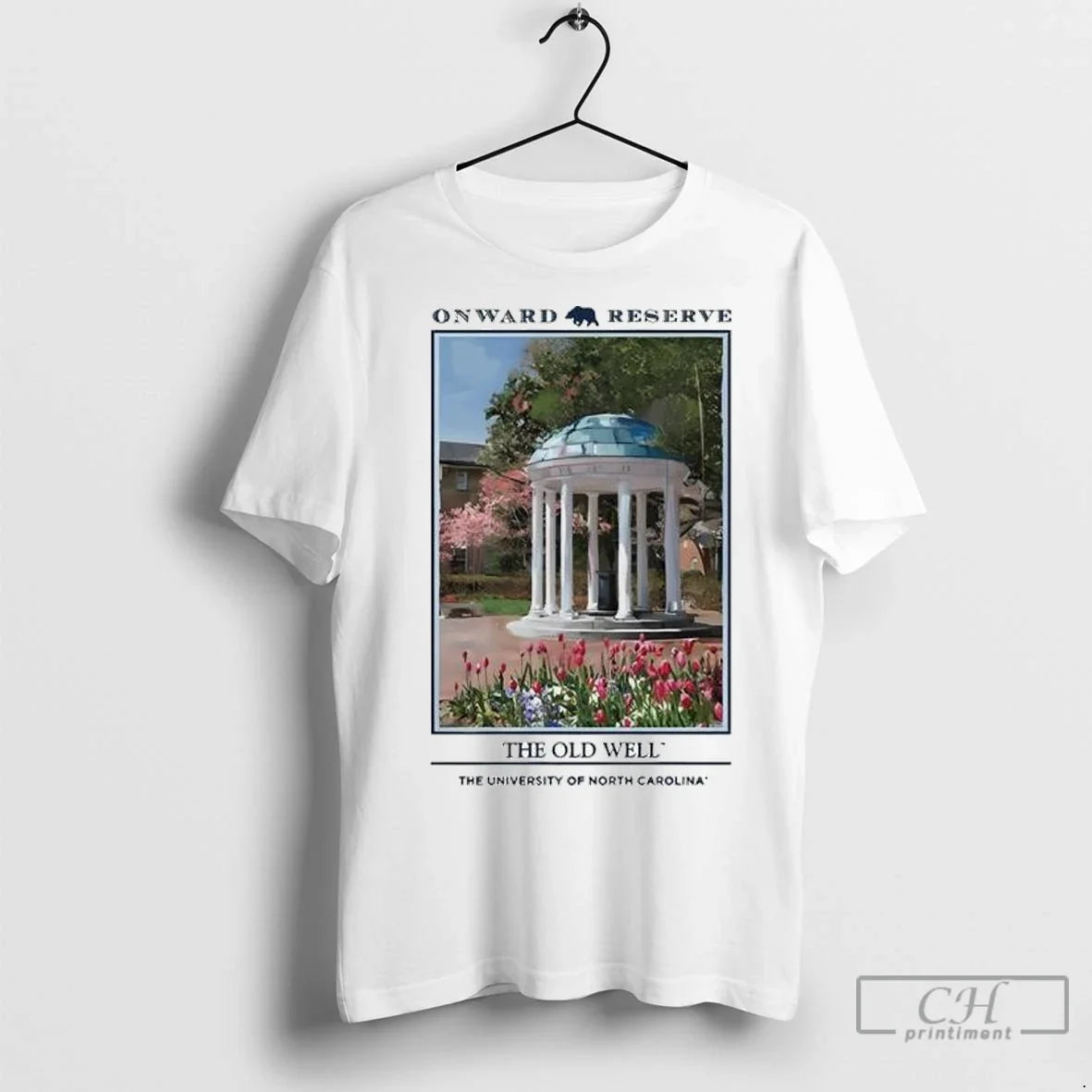 Onward Reserve North Carolina Tar Heels The Old Well The University Of North Carolina Unisex T-shirt, Sweatshirt, Hoodie, Long Sleeve Tee - T-Shirt, Sweatshirt, Hoodie