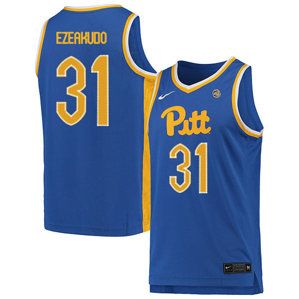 Onyebuchi Ezeakudo 31 Blue College Football Jersey football jersey product view 1