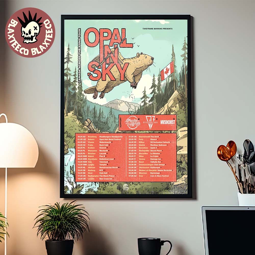 Opal In Sky Canada Across The Pond Tour 2026 Europe And UK Schedule Dates Home Decor Poster Canvas - T-Shirt, Sweatshirt, Hoodie