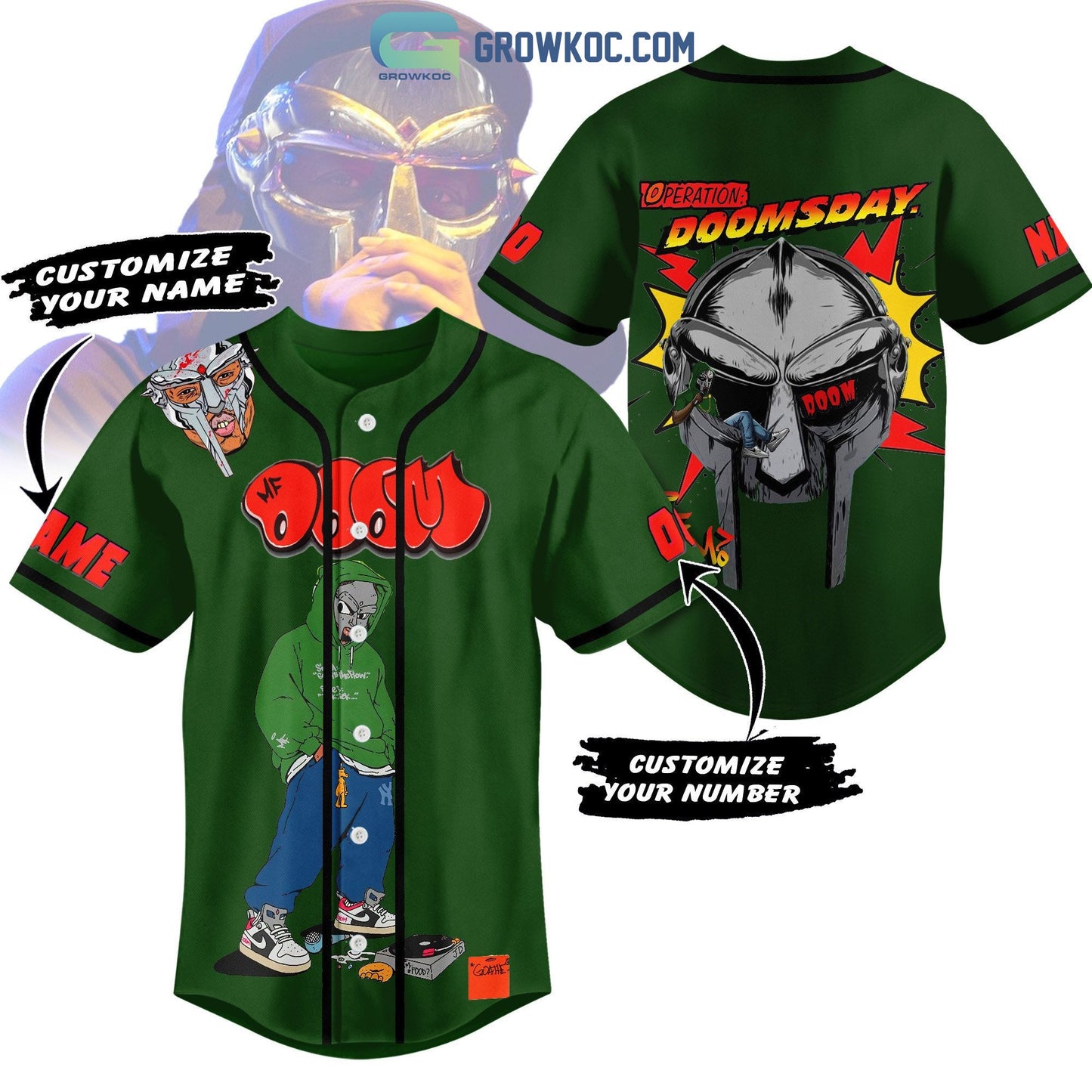 Operation Doomsday Personalized Baseball Jersey baseball jersey product view 1