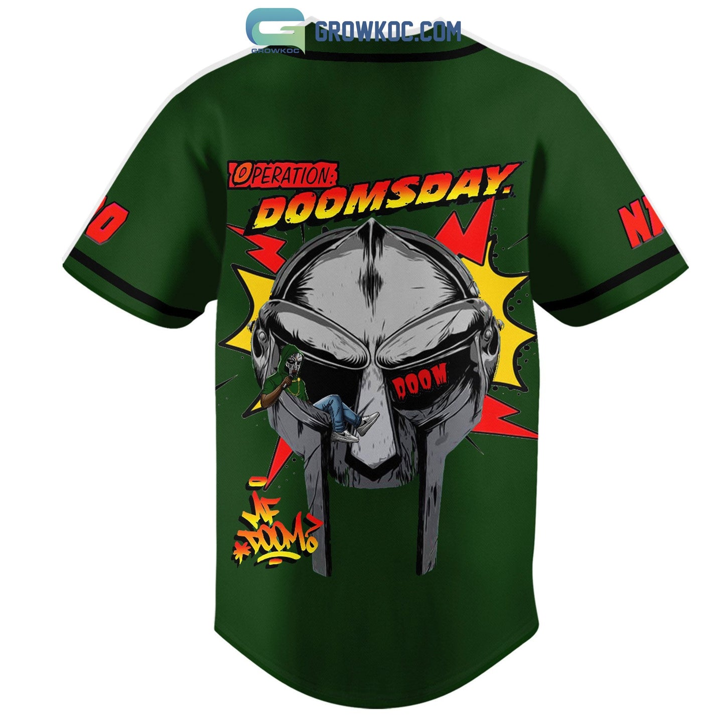 Operation Doomsday Personalized Baseball Jersey baseball jersey product view 3