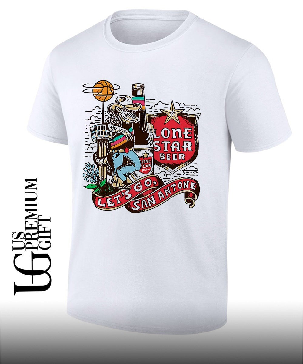 Opossum Lets Go San Antonio Lone Star Beer shirt Unisex T-shirt, Sweatshirt, Hoodie, Long Sleeve Tee - T-Shirt, Sweatshirt, Hoodie