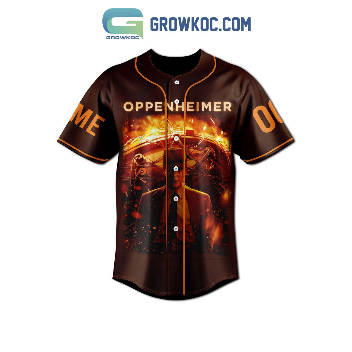 Oppenheimer The Destroyer Of Worlds Personalized Baseball Jersey baseball jersey product view 3