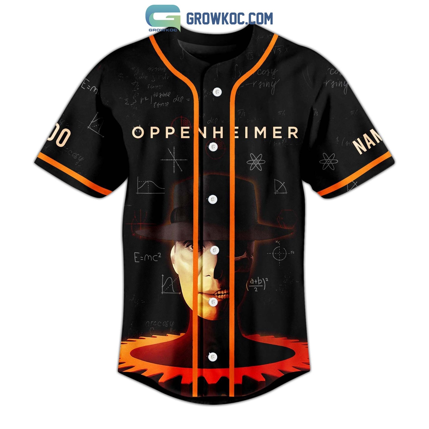 Oppenheimer The World Forever Changes 2023 Personalized Baseball Jersey baseball jersey product view 2