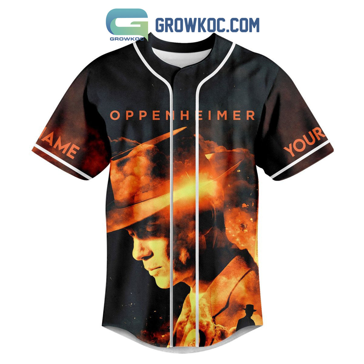 Oppenheimer The World Forever Changes Personalized Baseball Jersey baseball jersey product view 2