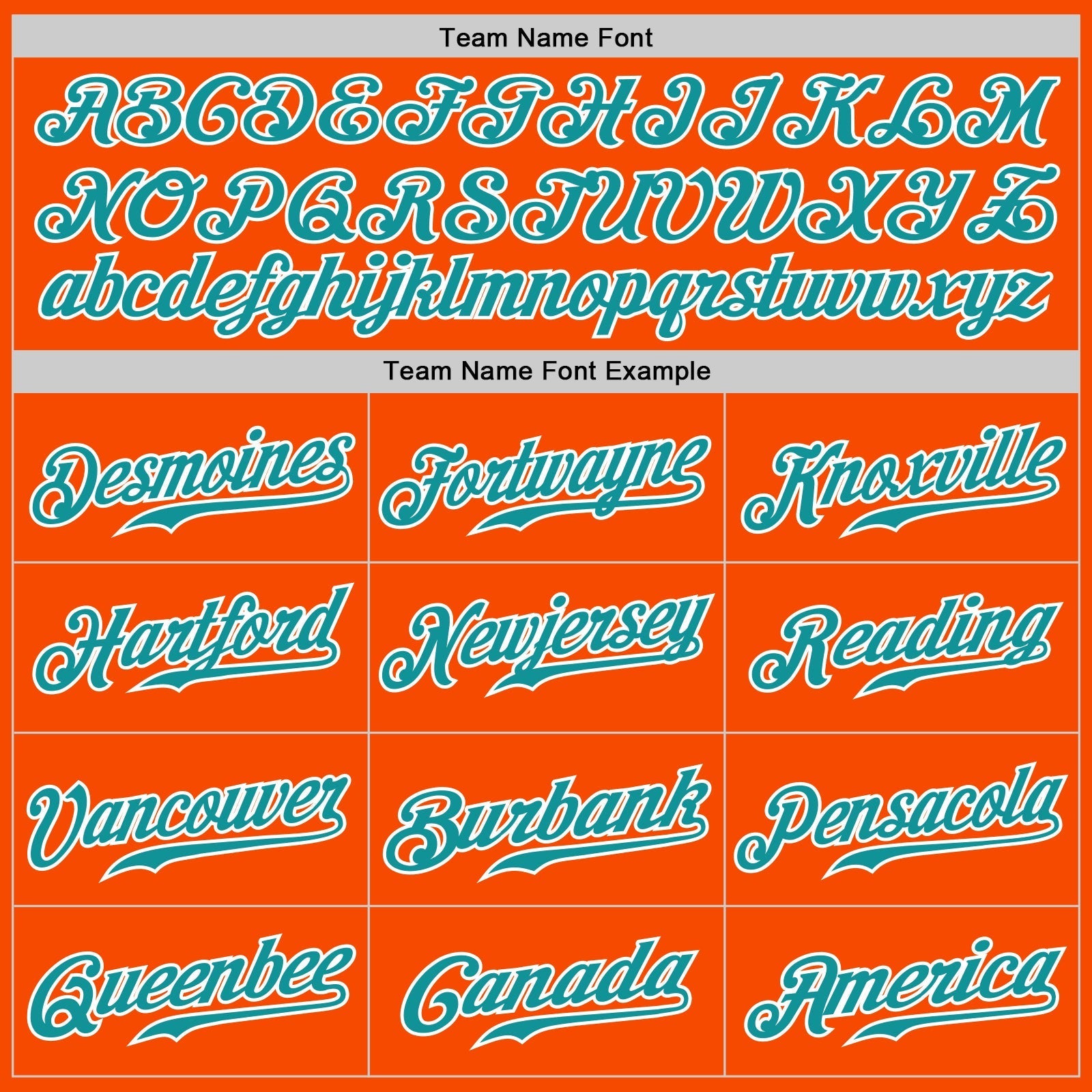 Custom Orange White Pinstripe Teal-White Authentic Baseball Jersey baseball jersey product view 5