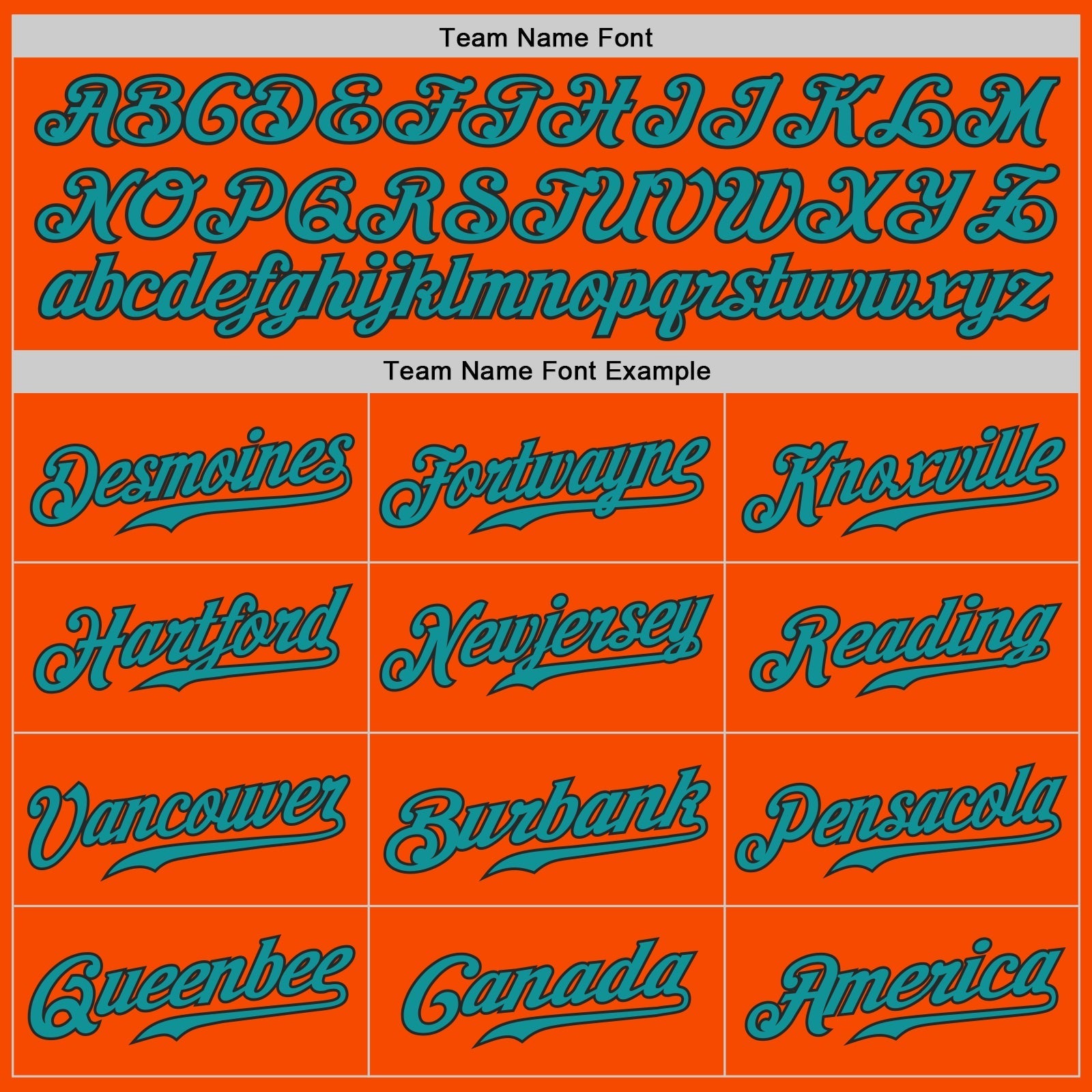 Custom Orange Teal-Black Authentic Baseball Jersey baseball jersey product view 4