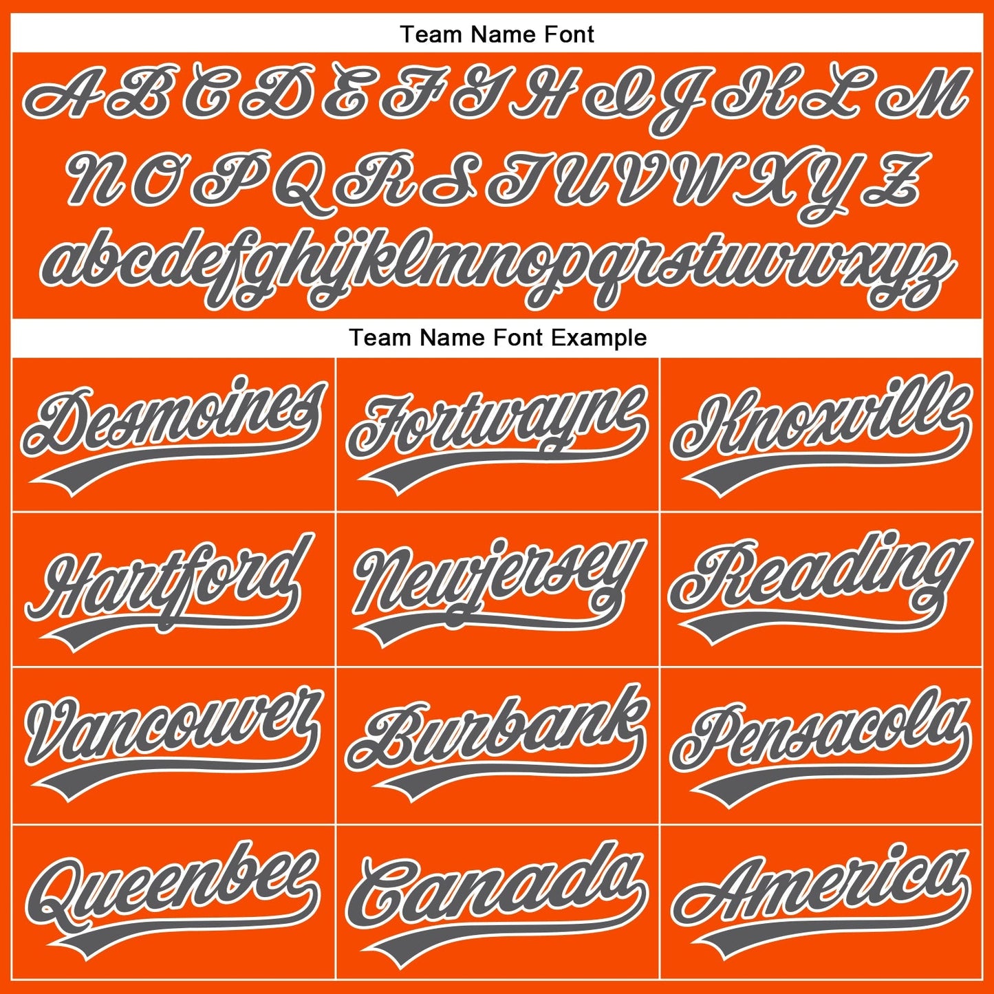 Custom Orange White Pinstripe Steel Gray Authentic Baseball Jersey baseball jersey product view 5