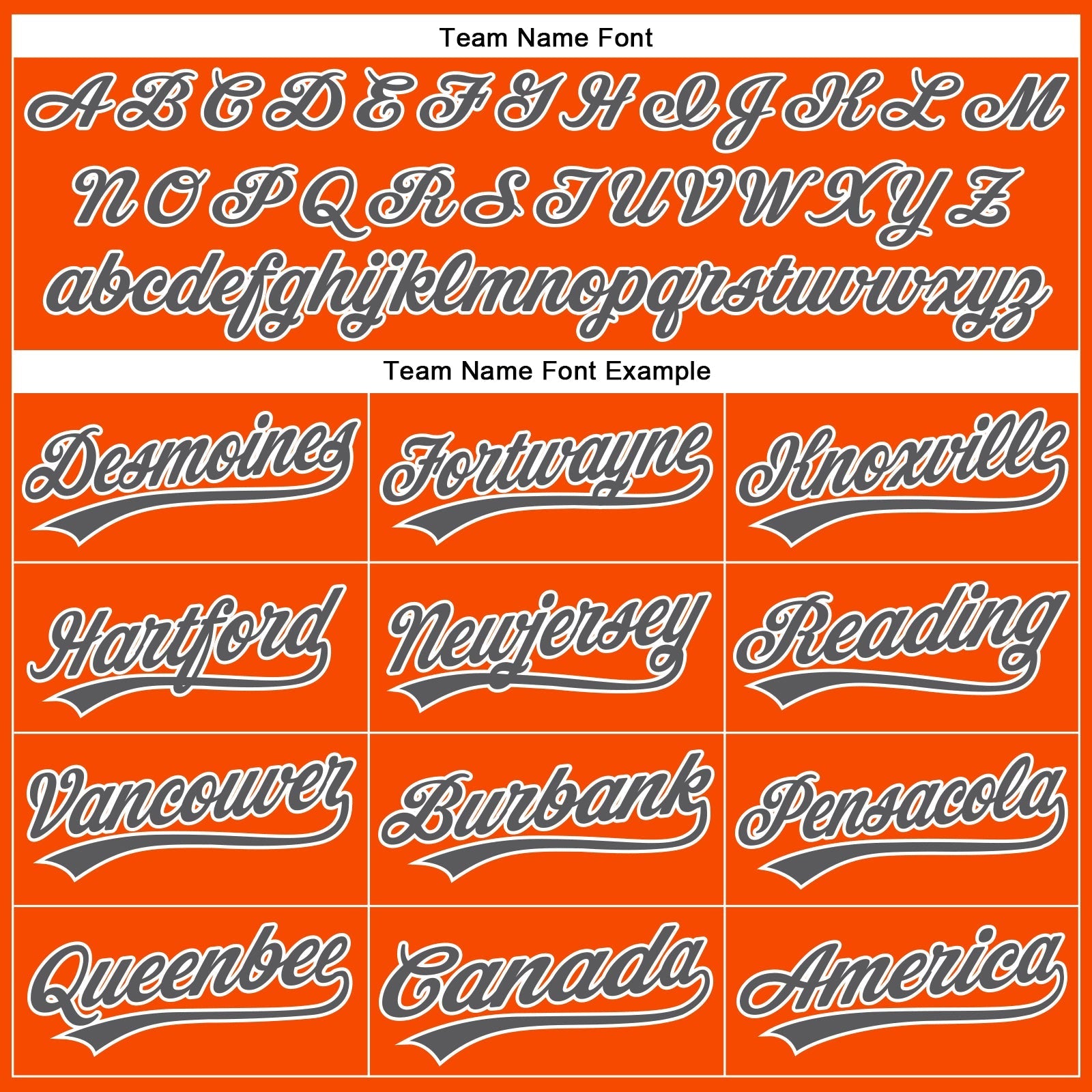 Custom Orange White Pinstripe Steel Gray Authentic Baseball Jersey baseball jersey product view 5