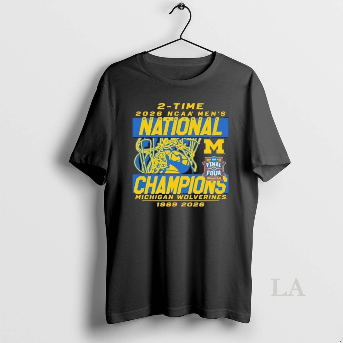 Original 2 Time Michigan Wolverines 2026 Ncaa Mens Basketball National Champions Unisex T-shirt, Sweatshirt, Hoodie, Long Sleeve Tee - T-Shirt, Sweatshirt, Hoodie