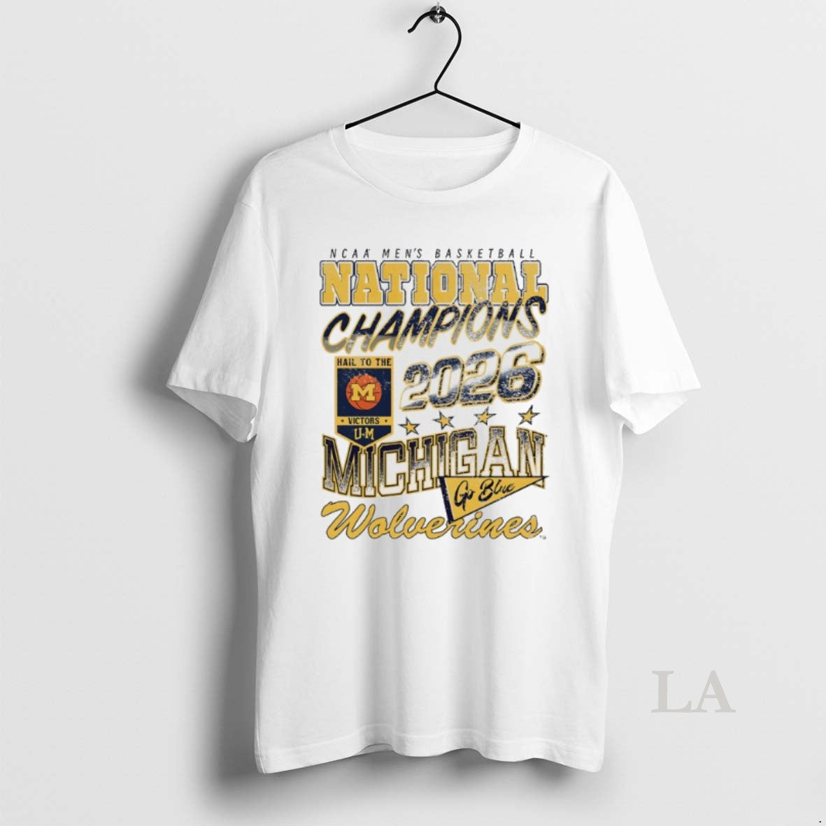 Original 2026 Mens Basketball National Champions Michigan Wolverines Go Blue Unisex T-shirt, Sweatshirt, Hoodie, Long Sleeve Tee - T-Shirt, Sweatshirt, Hoodie