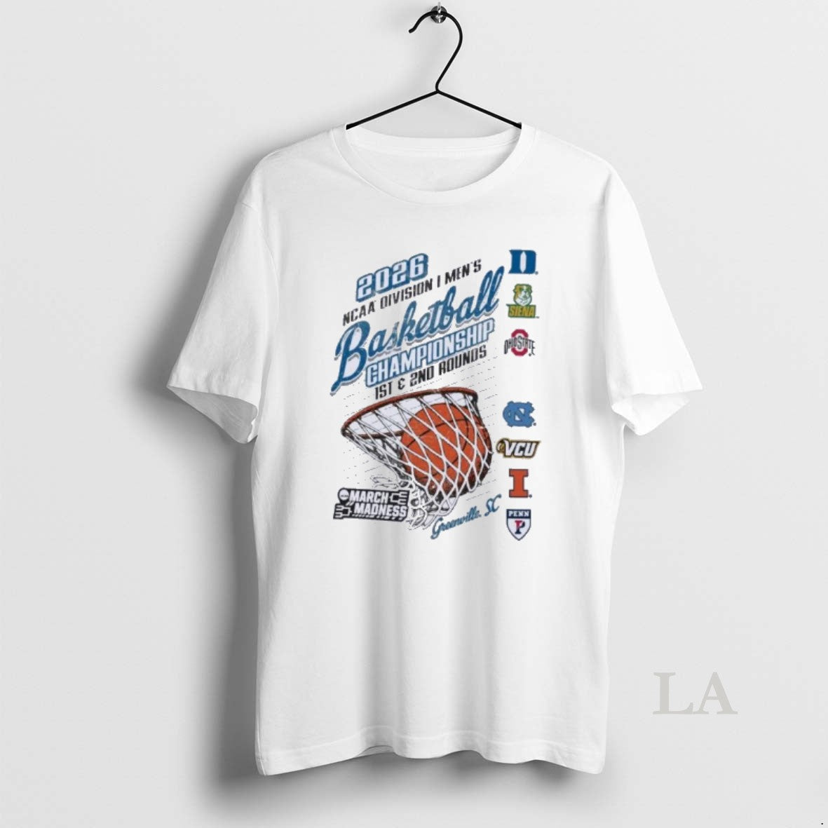 Original 2026 Ncaa Di Mens Basketball Championship Regional 8 Teams Greenville South Carolina - T-Shirt, Sweatshirt, Hoodie