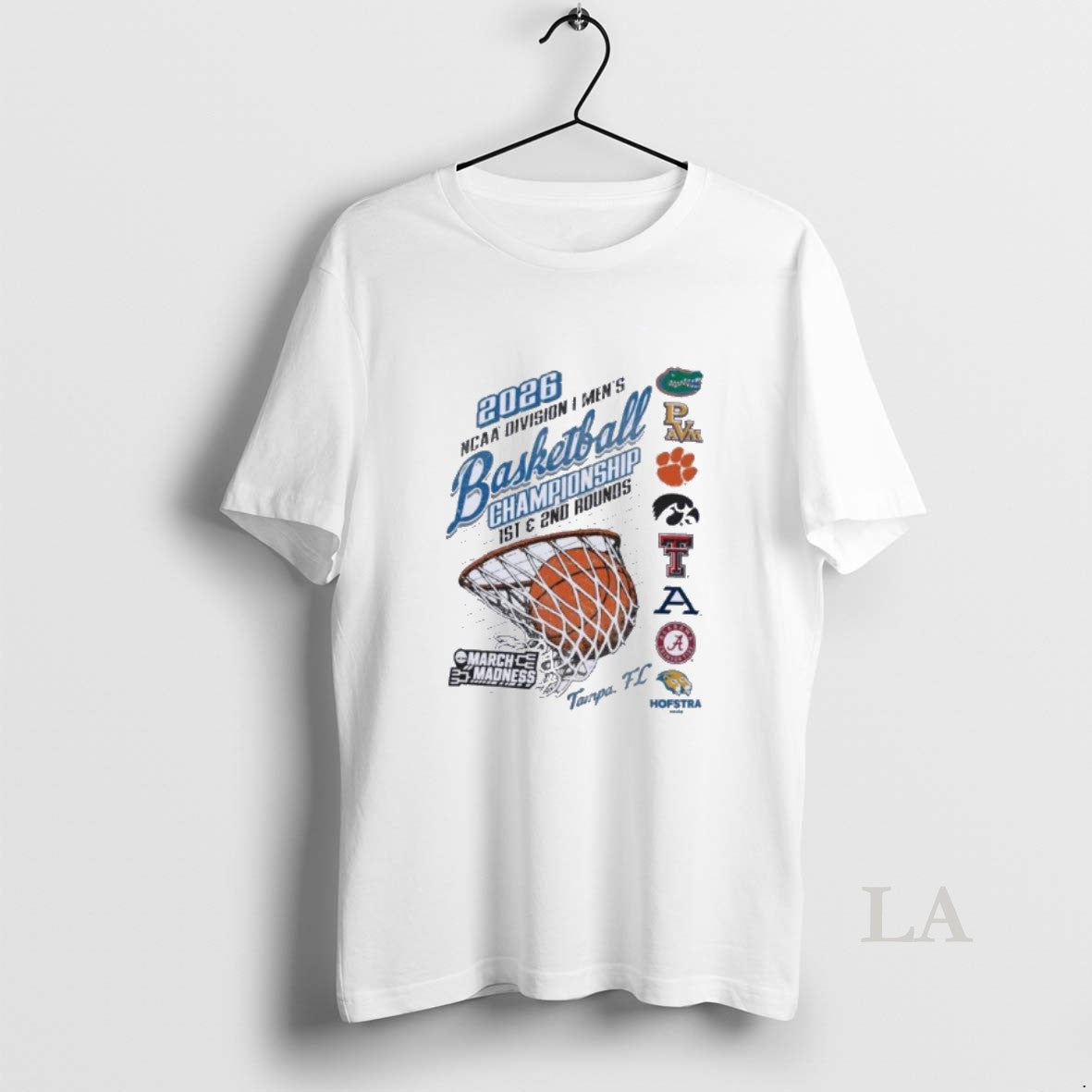 Original 2026 Ncaa Di Mens Basketball Championship Regional 8 Teams Tampa Florida Unisex T-shirt, Sweatshirt, Hoodie, Long Sleeve Tee - T-Shirt, Sweatshirt, Hoodie