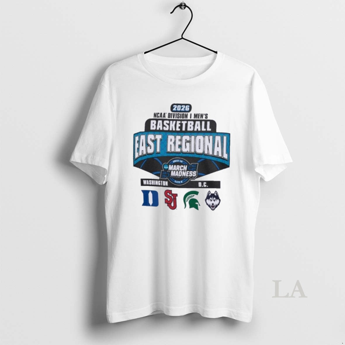 Original 4 Team 2026 Ncaa Di Mens Basketball East Regional Washington Dc Unisex T-shirt, Sweatshirt, Hoodie, Long Sleeve Tee - T-Shirt, Sweatshirt, Hoodie