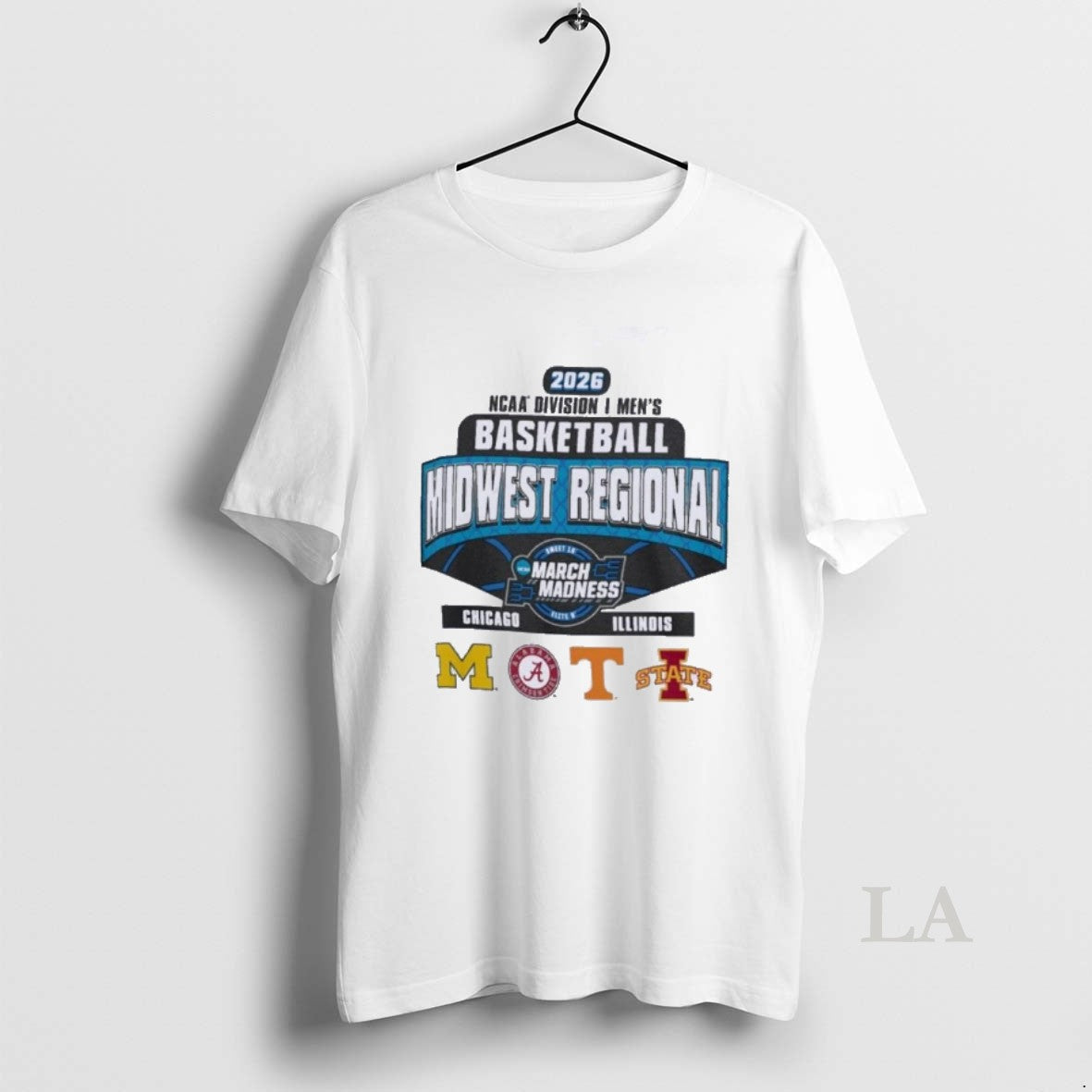 Original 4 Team 2026 Ncaa Di Mens Basketball Midwest Regional Chicago Illinois Unisex T-shirt, Sweatshirt, Hoodie, Long Sleeve Tee - T-Shirt, Sweatshirt, Hoodie