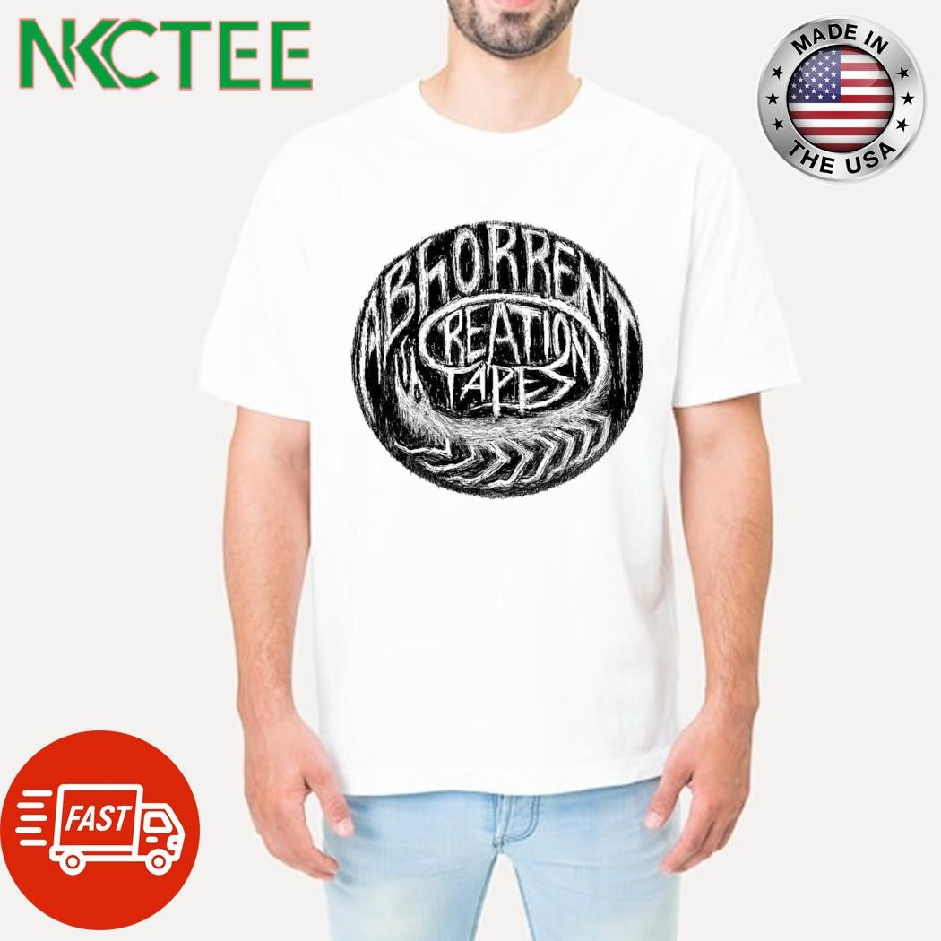 Original Abhorrent Creation Tapes Logo circle shirt Unisex T-shirt, Sweatshirt, Hoodie, Long Sleeve Tee - T-Shirt, Sweatshirt, Hoodie