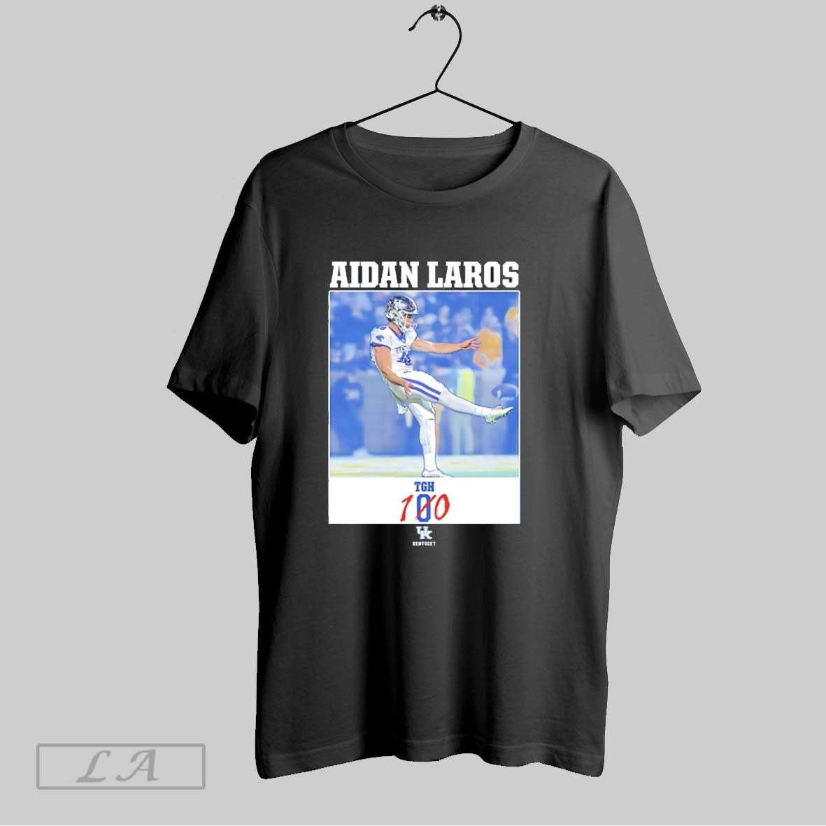 Original Aidan Laros Tgh 100 Kentucky Wildcats Football Unisex T-shirt, Sweatshirt, Hoodie, Long Sleeve Tee - T-Shirt, Sweatshirt, Hoodie