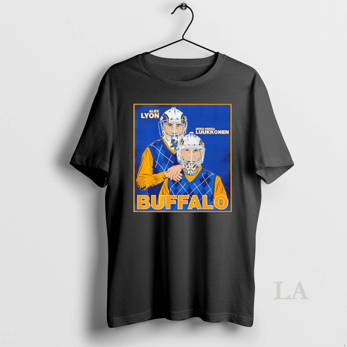 Original Alex Lyon And Ukko Pekka Luukkonen Buffalo Sabres Nhl Family Portrait Step Brothers - T-Shirt, Sweatshirt, Hoodie