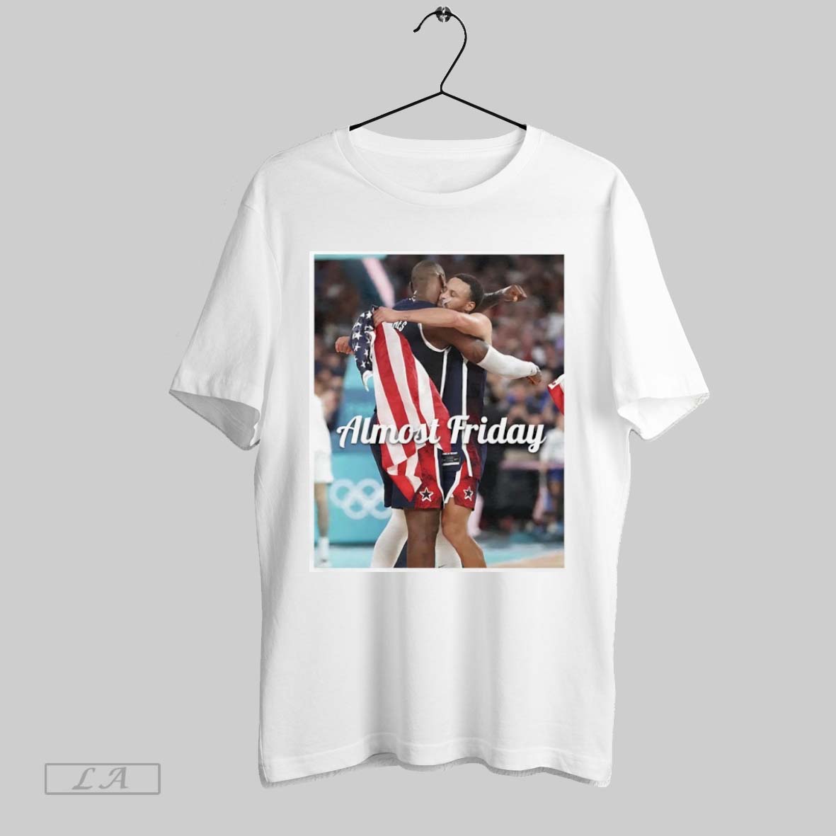 Original Almost Friday Bron And Steph Olympics Unisex T-shirt, Sweatshirt, Hoodie, Long Sleeve Tee - T-Shirt, Sweatshirt, Hoodie