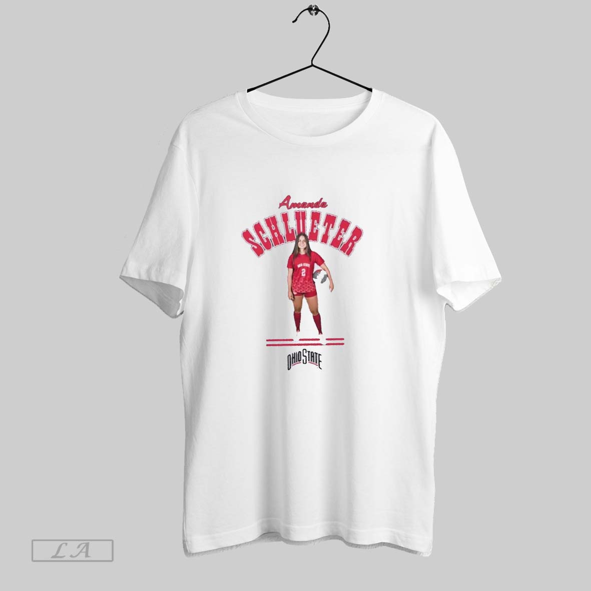 Original Amanda Schlueter Illustrated Ohio State Soccer Unisex T-shirt, Sweatshirt, Hoodie, Long Sleeve Tee - T-Shirt, Sweatshirt, Hoodie