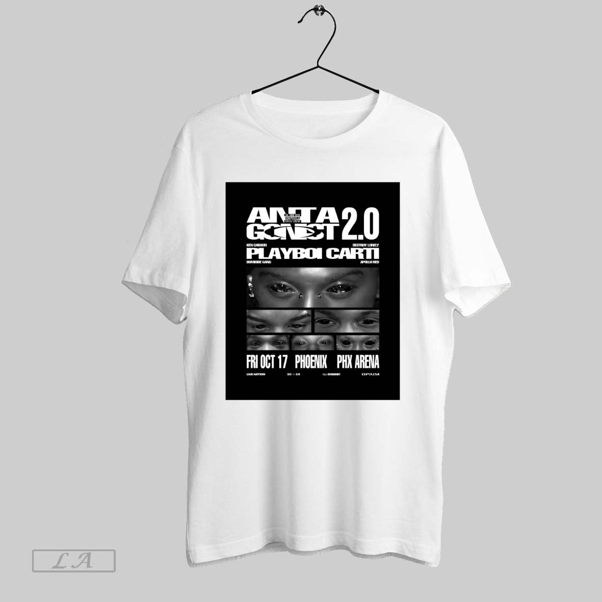 Original Antagonist 2 0 Playboi Carti Friday October 17th 2025 At The Phx Arena In Unisex T-shirt, Sweatshirt, Hoodie, Long Sleeve Tee - T-Shirt, Sweatshirt, Hoodie