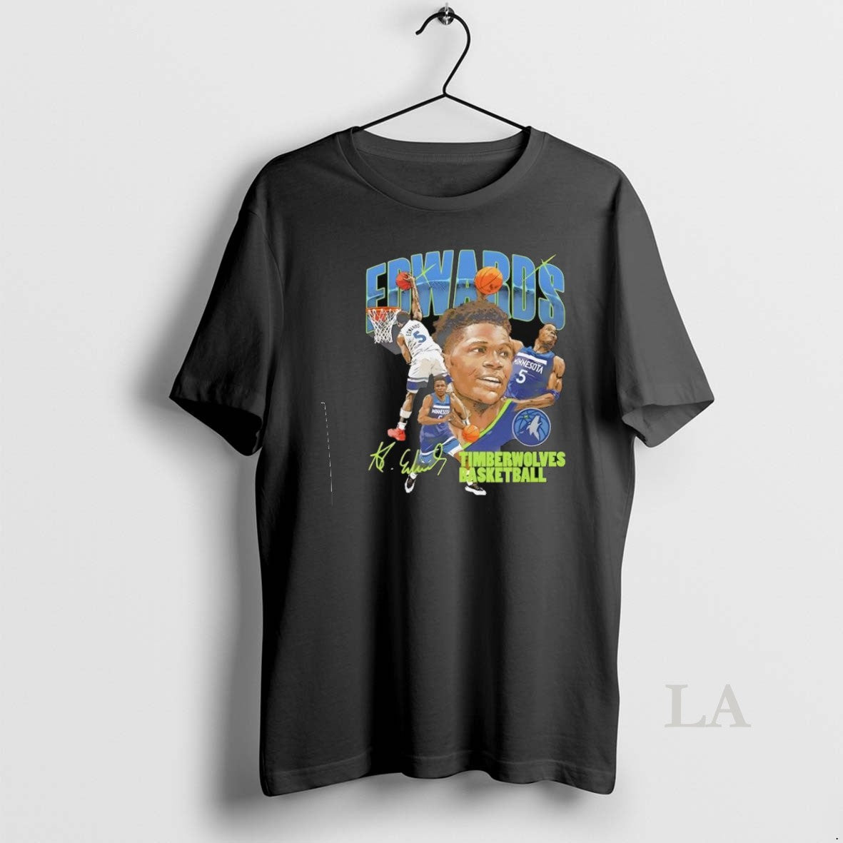 Original Anthony Edwards Minnesota Timberwolves Basketball Signature Unisex T-shirt, Sweatshirt, Hoodie, Long Sleeve Tee - T-Shirt, Sweatshirt, Hoodie
