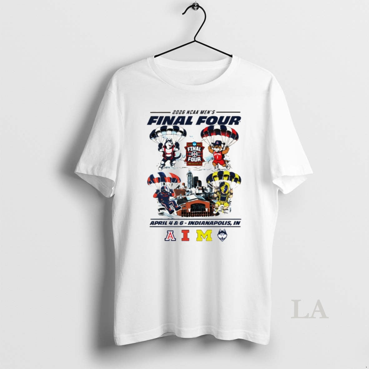 Original Arizona Illinois Michigan Huskies Something Inked Ivory 2026 Mens Basketball Final Four Mascot - T-Shirt, Sweatshirt, Hoodie