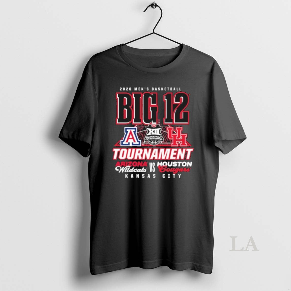 Original Arizona Vs Houston 2026 Big 12 Mens Basketball Tournament Championship Matchup Unisex T-shirt, Sweatshirt, Hoodie, Long Sleeve Tee - T-Shirt, Sweatshirt, Hoodie