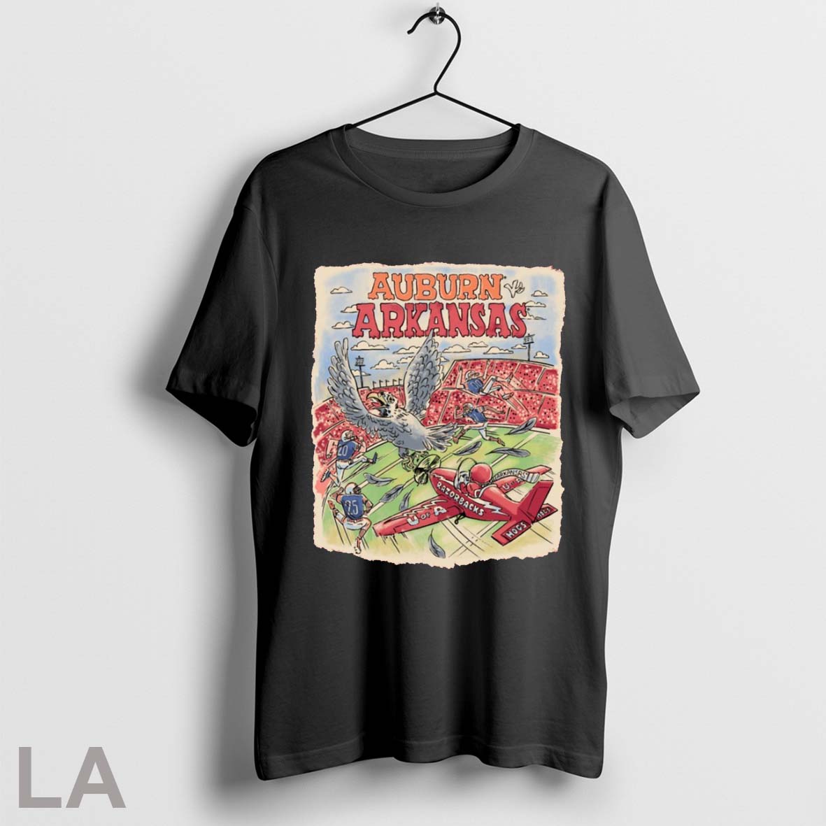 Original Arkansas Razorbacks Vs Auburn Tigers Football Ncaa Game Day 2025 Painting Unisex T-shirt, Sweatshirt, Hoodie, Long Sleeve Tee - T-Shirt, Sweatshirt, Hoodie