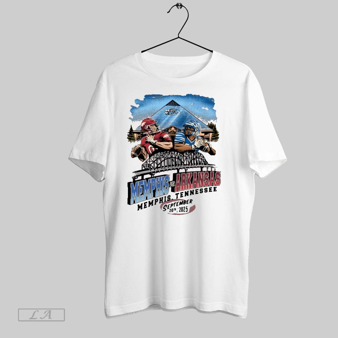 Original Arkansas Razorbacks Vs Memphis Tigers Game Day September 20 2025 Memphis Tennessee - T-Shirt, Sweatshirt, Hoodie