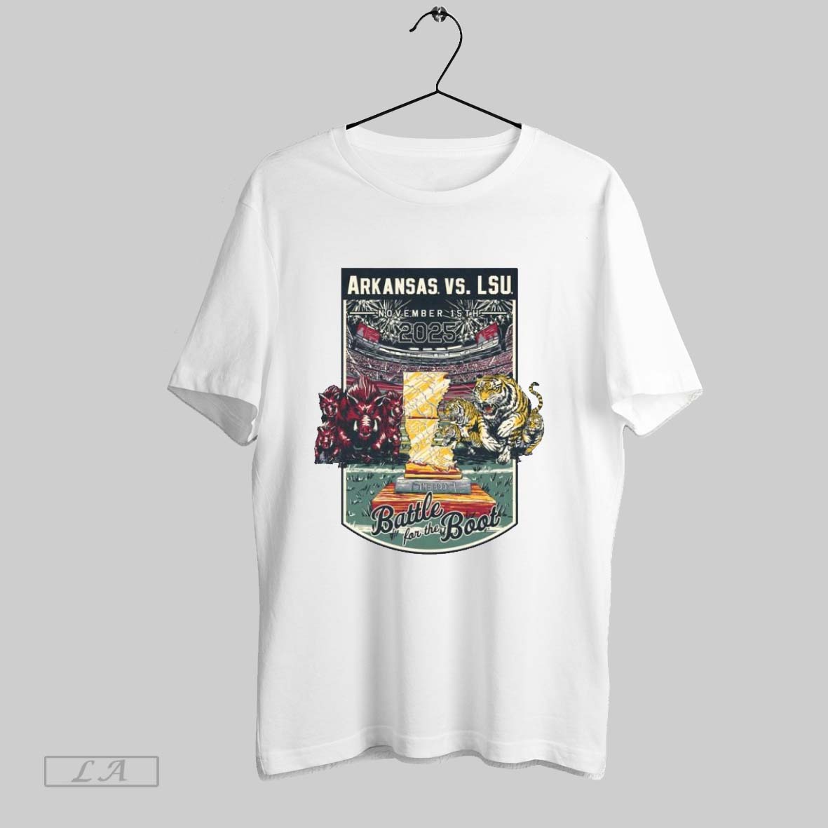 Original Arkansas Vs Lsu Game Day 2025 November 15th Unisex T-shirt, Sweatshirt, Hoodie, Long Sleeve Tee - T-Shirt, Sweatshirt, Hoodie