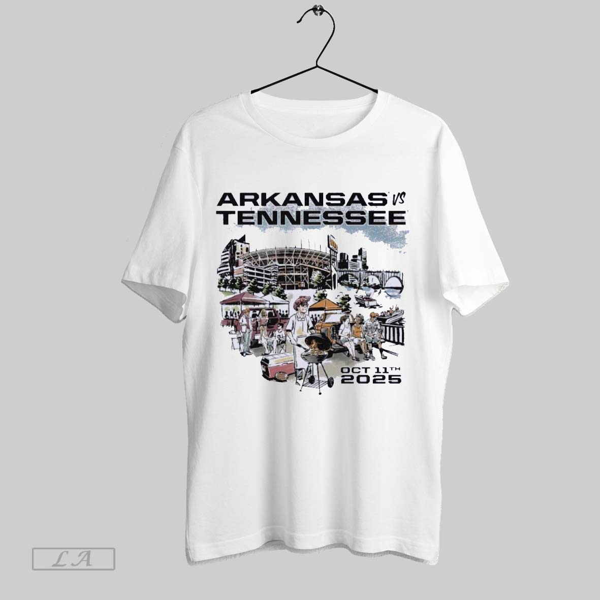 Original Arkansas Vs Tennessee Game Day 2025 October 11th Unisex T-shirt, Sweatshirt, Hoodie, Long Sleeve Tee - T-Shirt, Sweatshirt, Hoodie