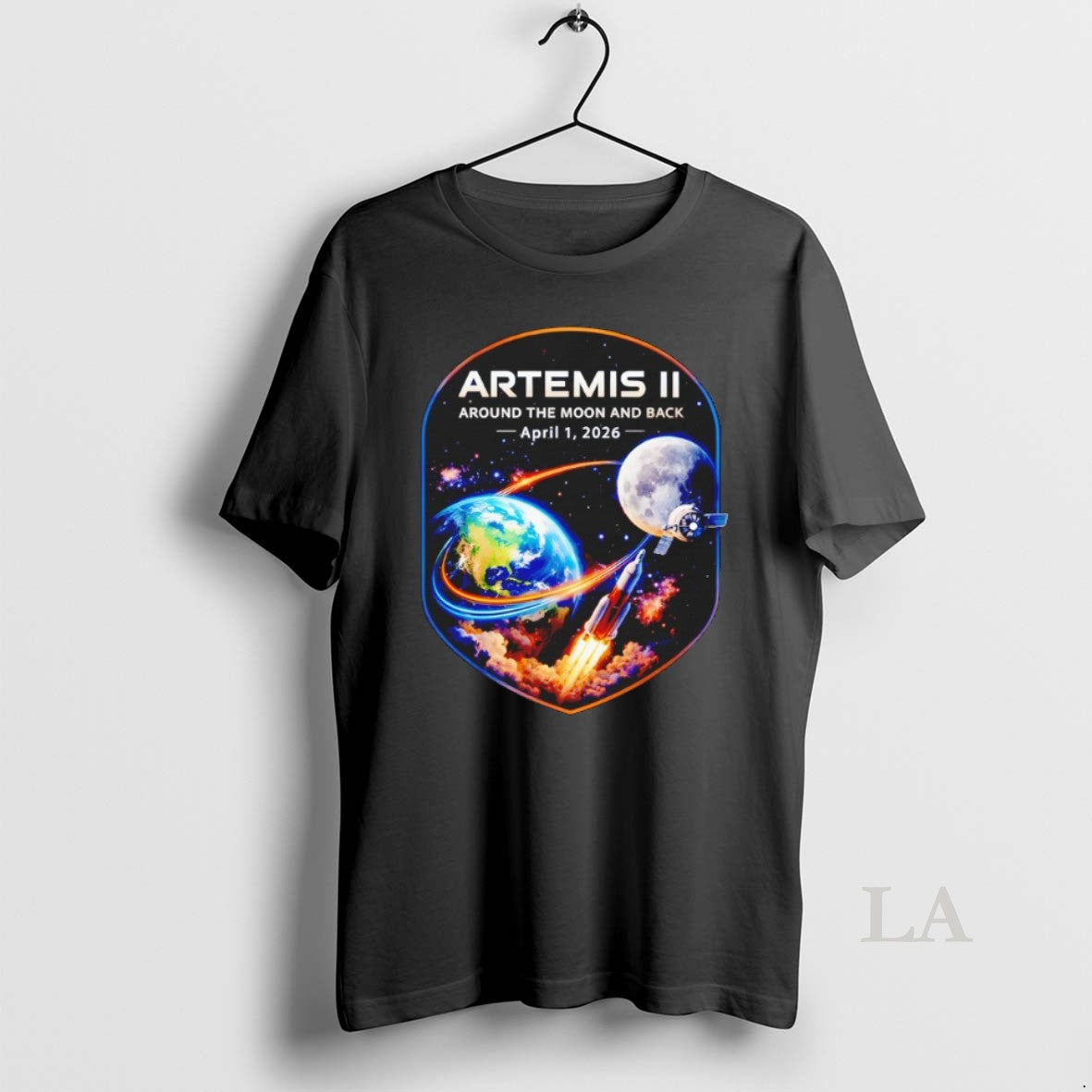 Original Artemis 2 Journey Around The Moon And Back 2026 Nasa Mission Unisex T-shirt, Sweatshirt, Hoodie, Long Sleeve Tee - T-Shirt, Sweatshirt, Hoodie
