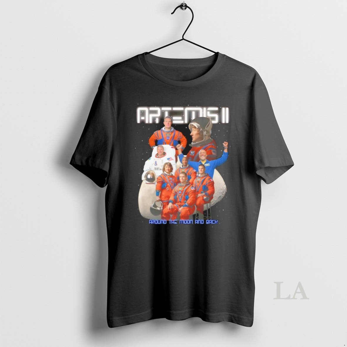 Original Artemis Ii 90s Style Artemis Ii Crew Graphic Around The Moon And Back Unisex T-shirt, Sweatshirt, Hoodie, Long Sleeve Tee - T-Shirt, Sweatshirt, Hoodie