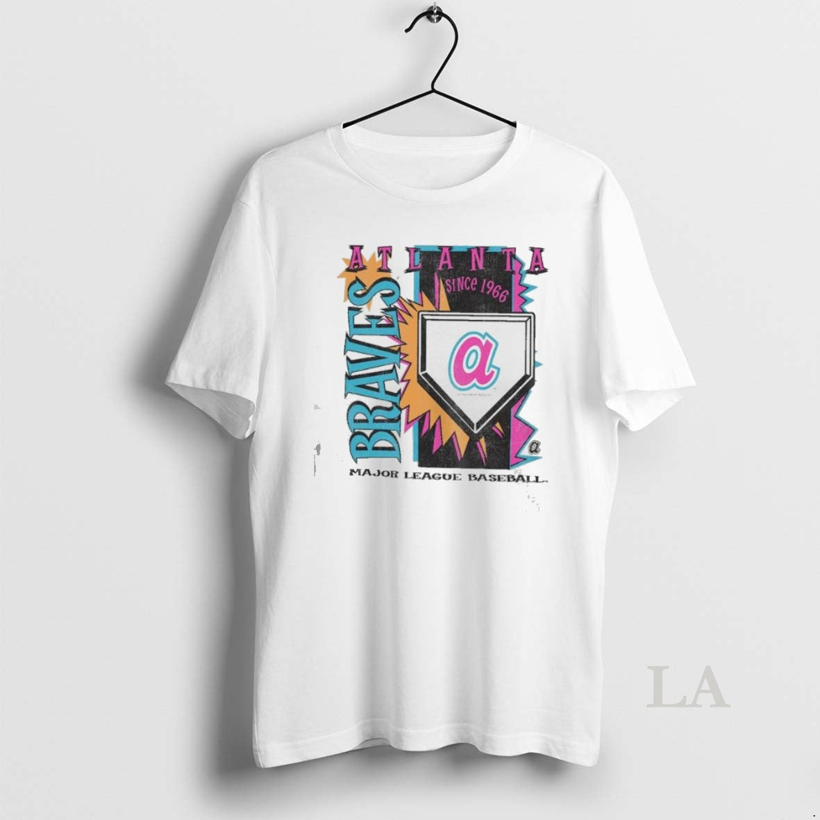 Original Atlanta Braves Major League Baseball Mitchell Ness Cooperstown Neon Field Shock Unisex T-shirt, Sweatshirt, Hoodie, Long Sleeve Tee - T-Shirt, Sweatshirt, Hoodie