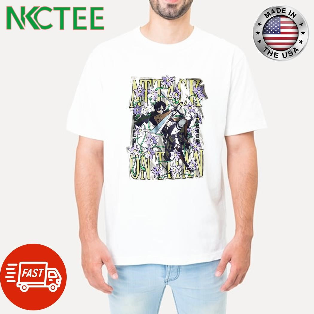 Original Attack On Titan Eren Jaeger Mens Beige shirt Unisex T-shirt, Sweatshirt, Hoodie, Long Sleeve Tee - T-Shirt, Sweatshirt, Hoodie
