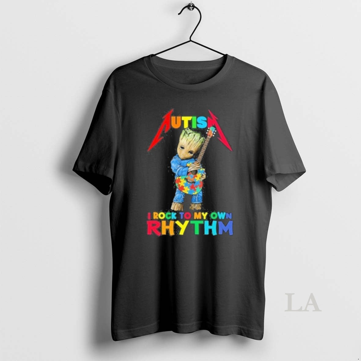 Original Autism Groot I Rock To My Own Rhythm Unisex T-shirt, Sweatshirt, Hoodie, Long Sleeve Tee - T-Shirt, Sweatshirt, Hoodie