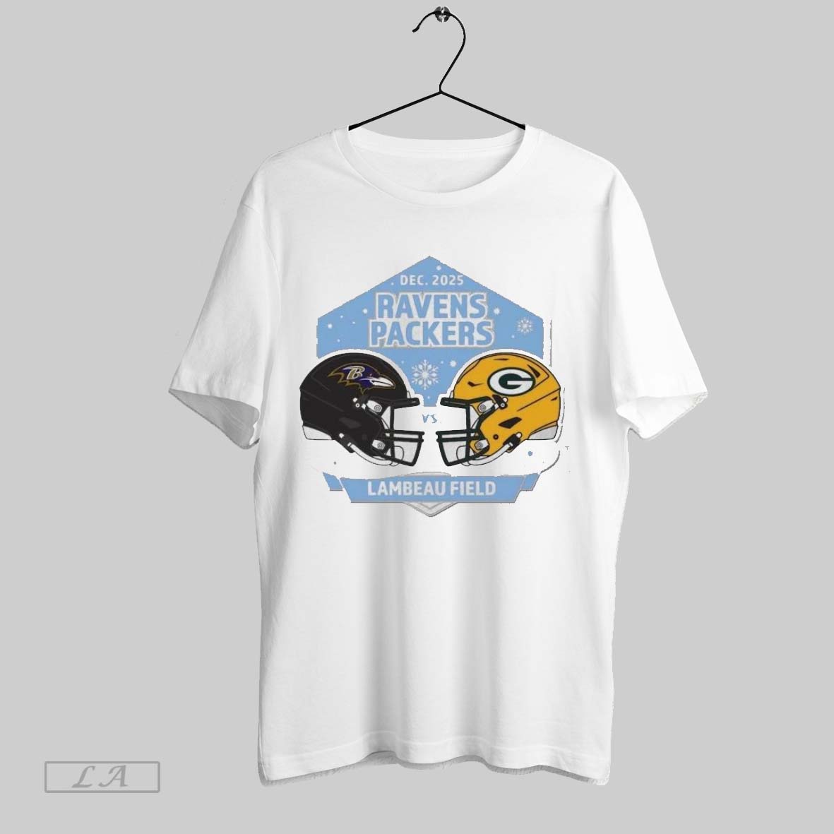 Original Baltimore Ravens Vs Green Bay Packers Lambeau Field 2025 Unisex T-shirt, Sweatshirt, Hoodie, Long Sleeve Tee - T-Shirt, Sweatshirt, Hoodie