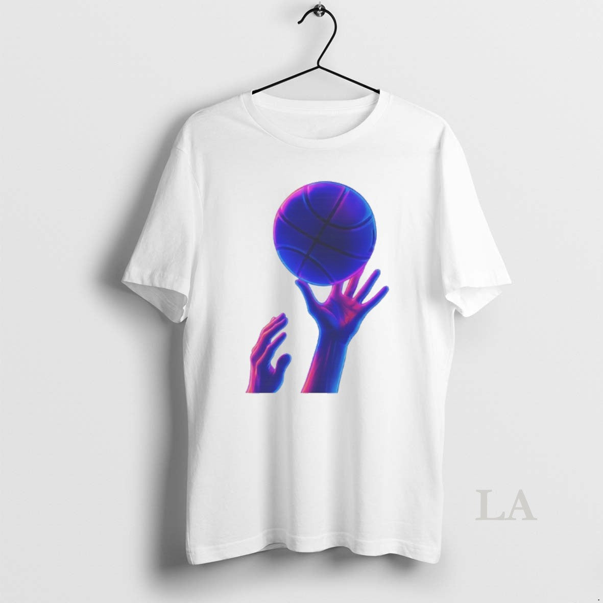 Original Basketball Hands Neon Vaporwave Graphic - T-Shirt, Sweatshirt, Hoodie
