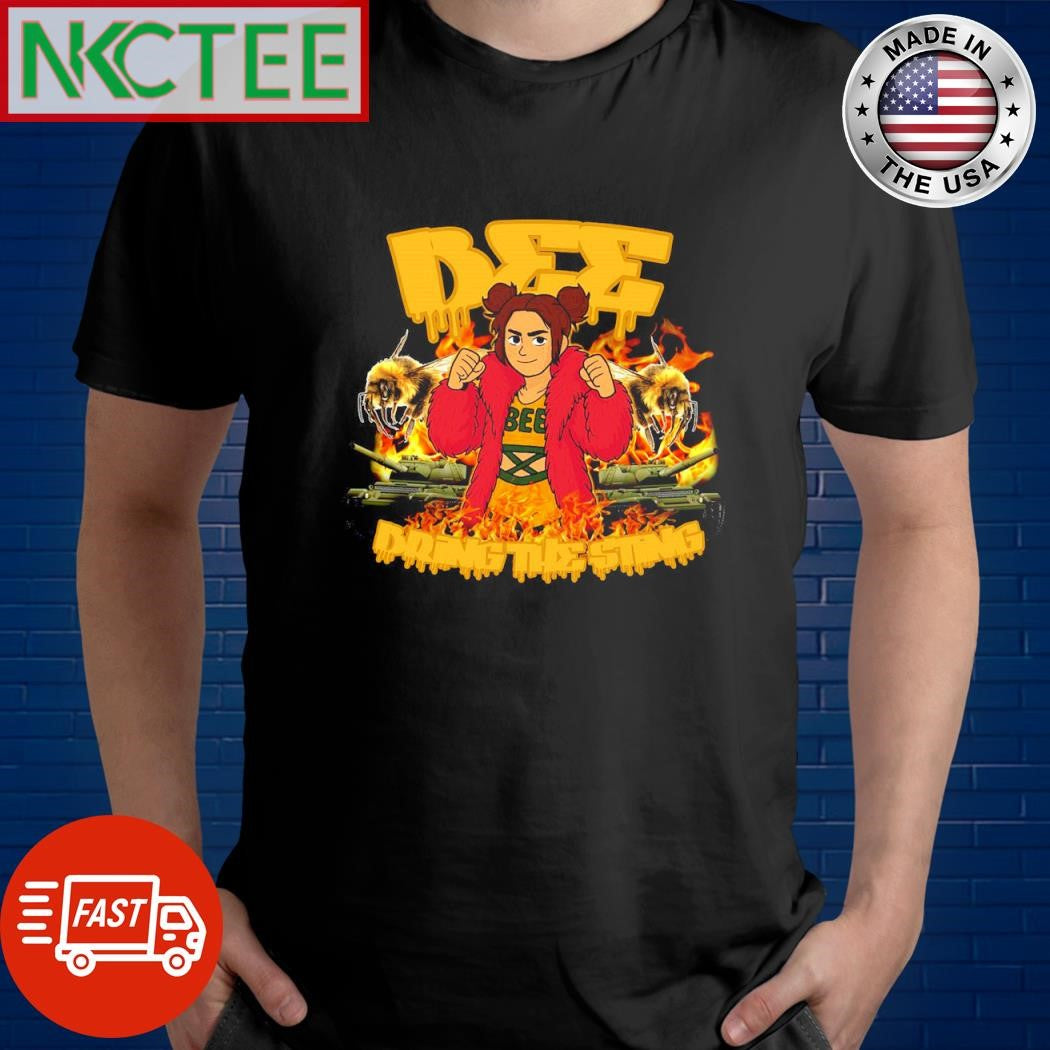 Original Bee dring the sting fire cartoon shirt Unisex T-shirt, Sweatshirt, Hoodie, Long Sleeve Tee - T-Shirt, Sweatshirt, Hoodie