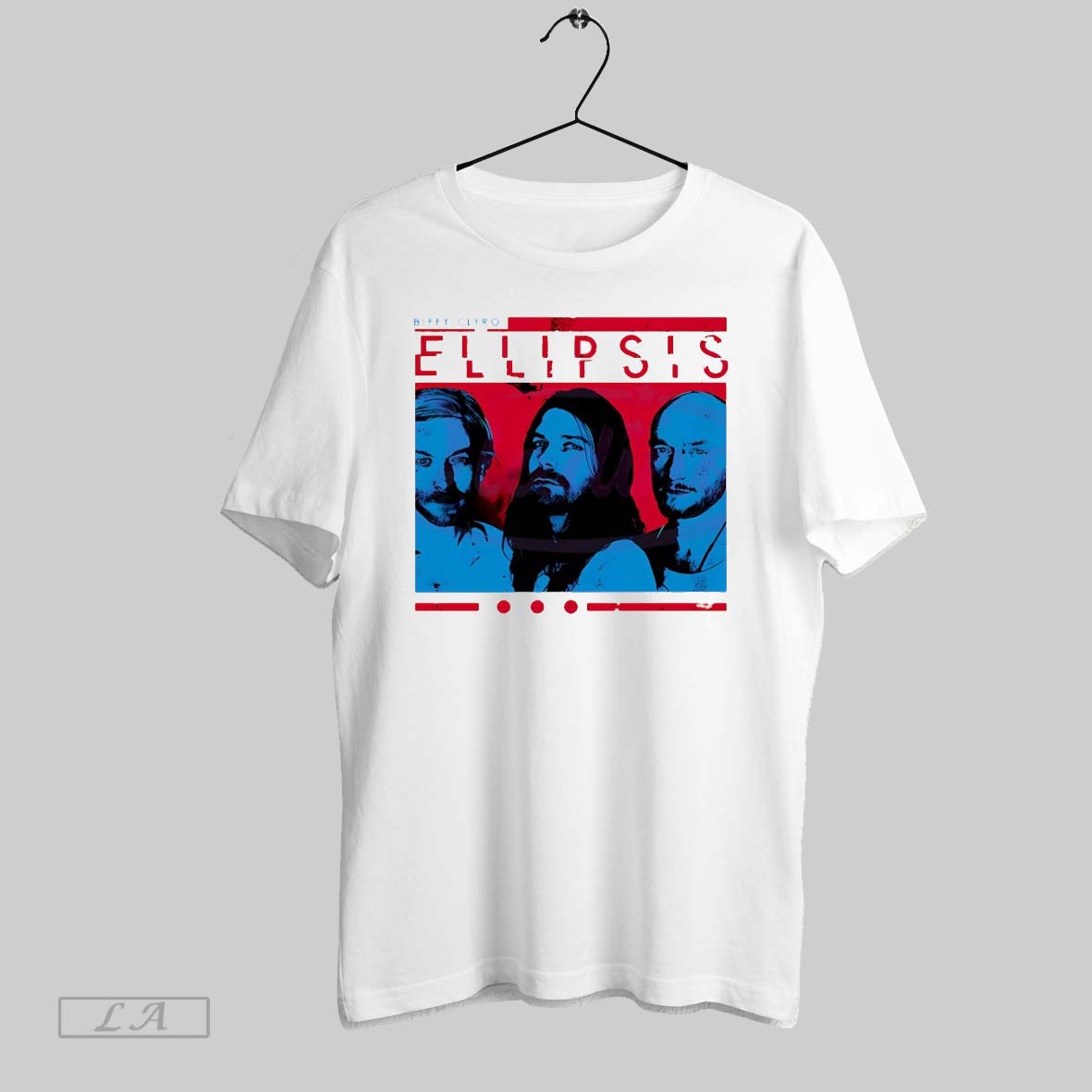 Original Biffy Clyro Ellipsis Album Cover Red Blue Portrait Unisex T-shirt, Sweatshirt, Hoodie, Long Sleeve Tee - T-Shirt, Sweatshirt, Hoodie