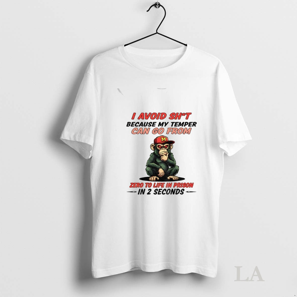 Original Bigfoot I Avoid Shit Because My Temper Can Go From Zero To Life In Unisex T-shirt, Sweatshirt, Hoodie, Long Sleeve Tee - T-Shirt, Sweatshirt, Hoodie