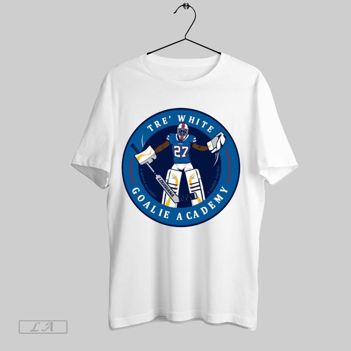Original Bills Tre White Goalie Academy Unisex T-shirt, Sweatshirt, Hoodie, Long Sleeve Tee - T-Shirt, Sweatshirt, Hoodie