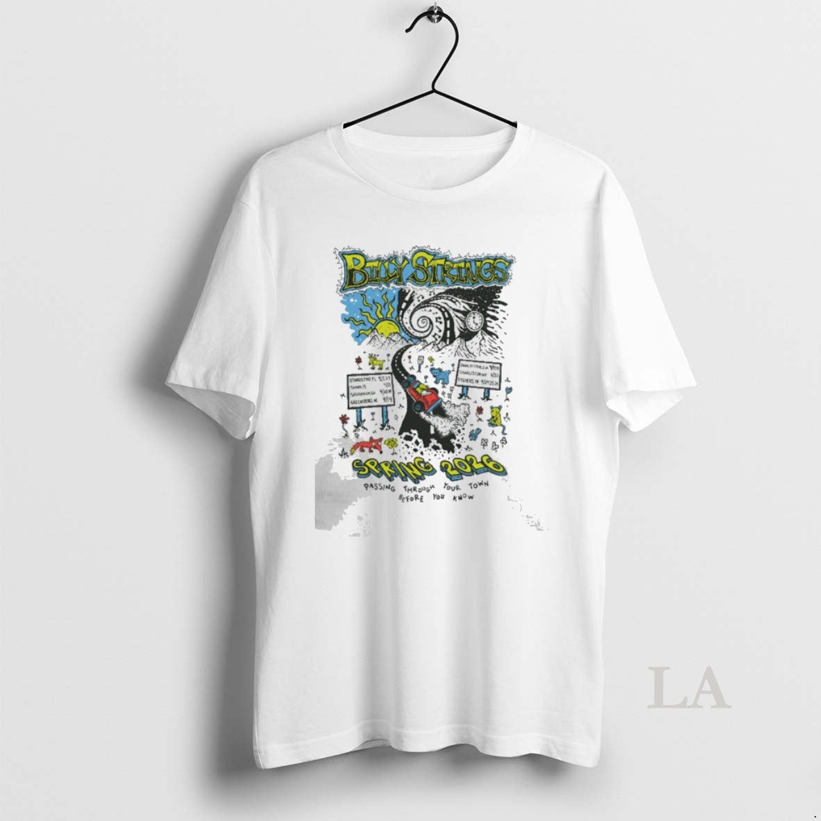 Original Billy Strings Highway Hypnosis With Dates Unisex T-shirt, Sweatshirt, Hoodie, Long Sleeve Tee - T-Shirt, Sweatshirt, Hoodie