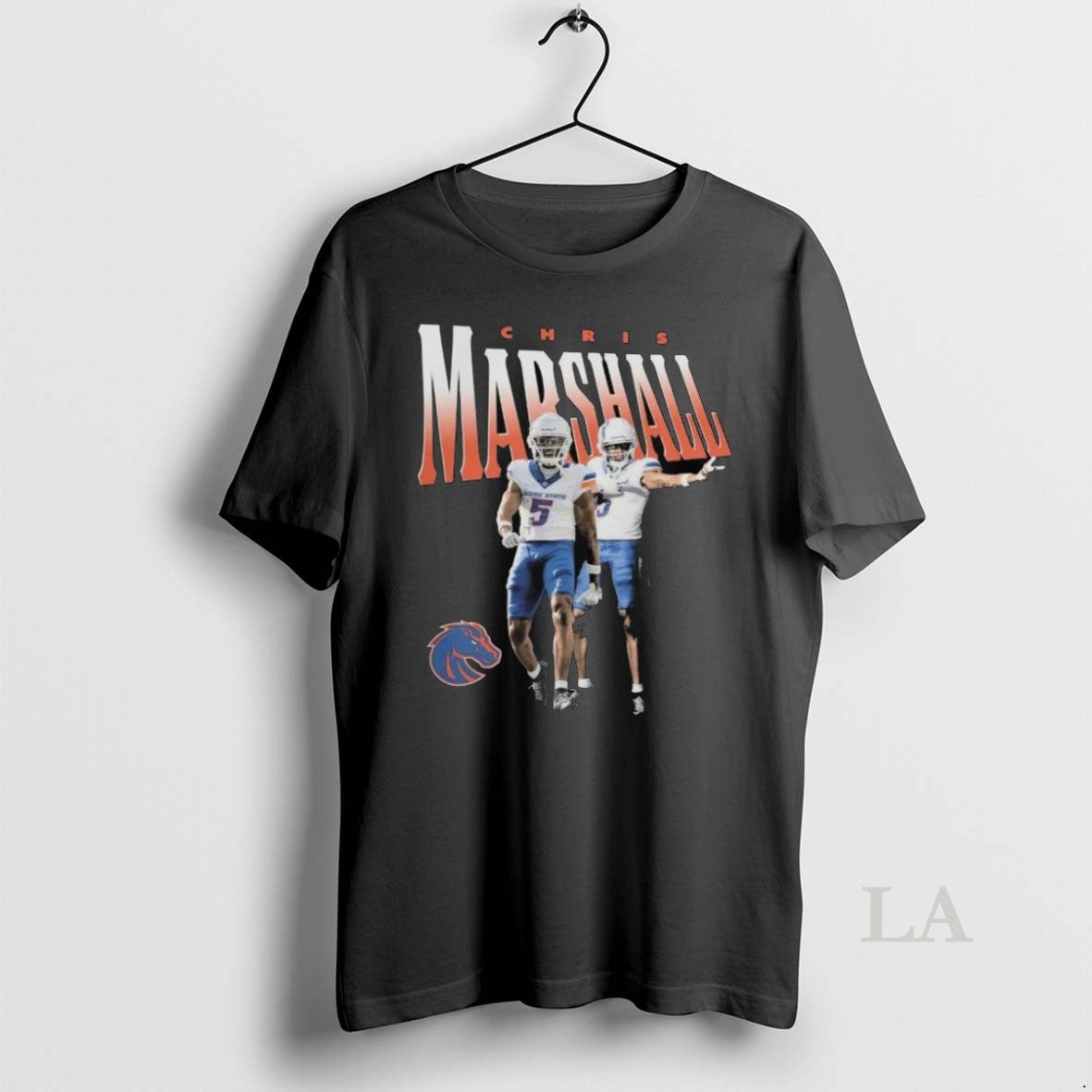 Original Boise State Broncos Merch Chris Marshall Illustrated Football Long Sleve Unisex T-shirt, Sweatshirt, Hoodie, Long Sleeve Tee - T-Shirt, Sweatshirt, Hoodie
