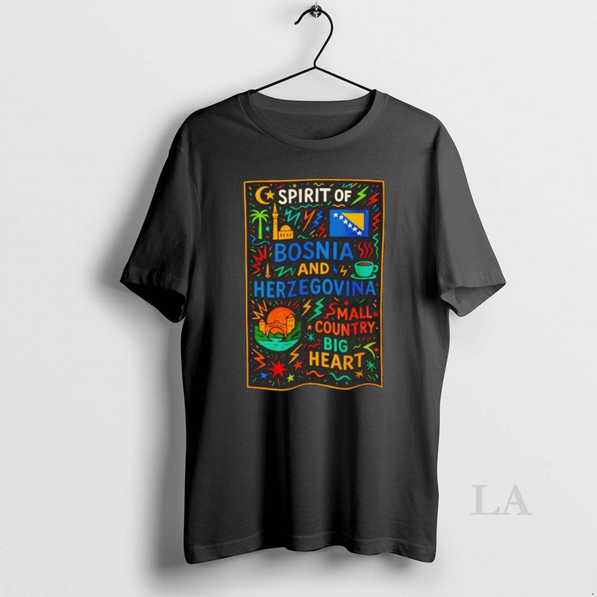 Original Bosnia And Herzegovina Spirit Of Small Country Big Heart Unisex T-shirt, Sweatshirt, Hoodie, Long Sleeve Tee - T-Shirt, Sweatshirt, Hoodie