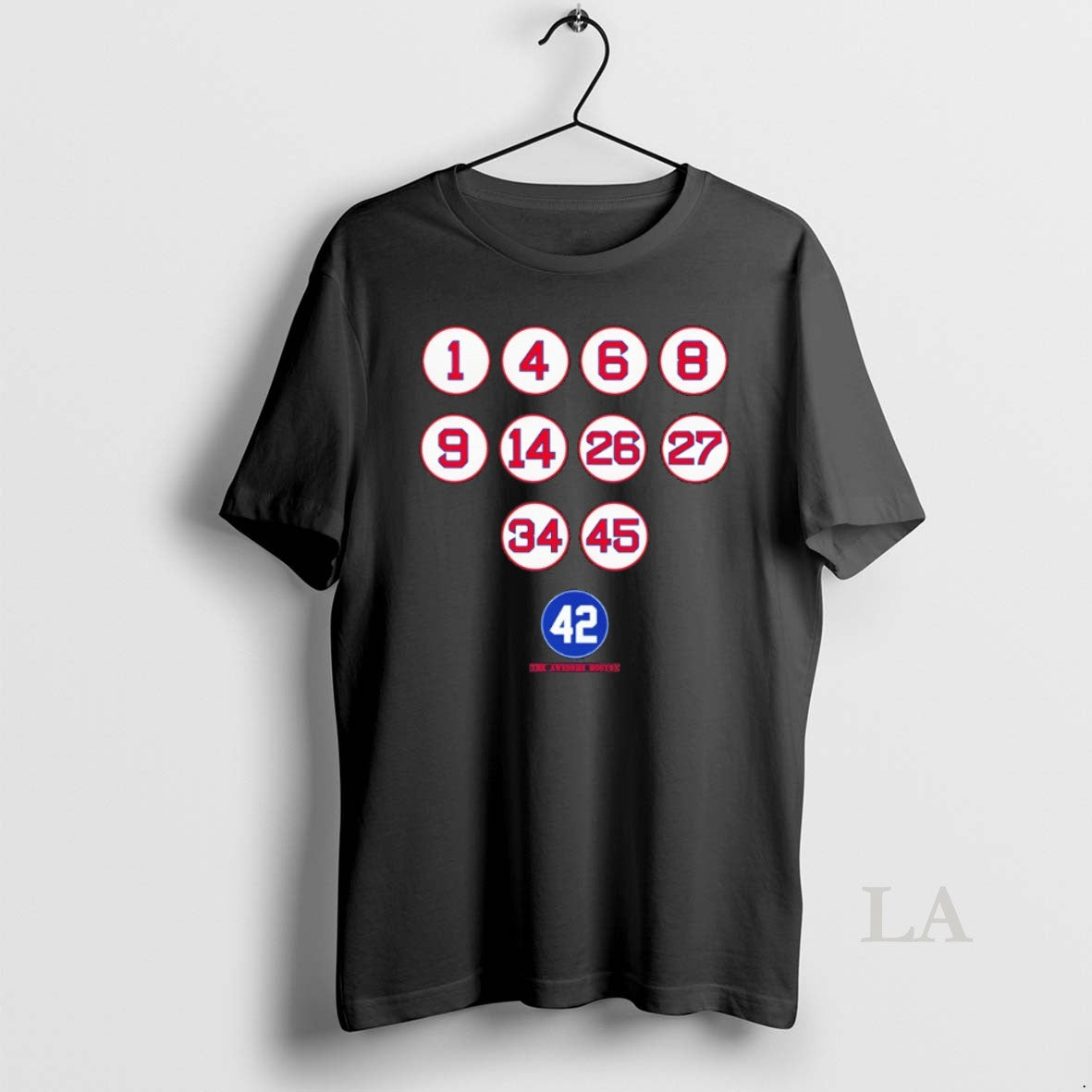 Original Boston Red Sox Baseball Retired Numbers 1 4 6 8 9 14 Unisex T-shirt, Sweatshirt, Hoodie, Long Sleeve Tee - T-Shirt, Sweatshirt, Hoodie