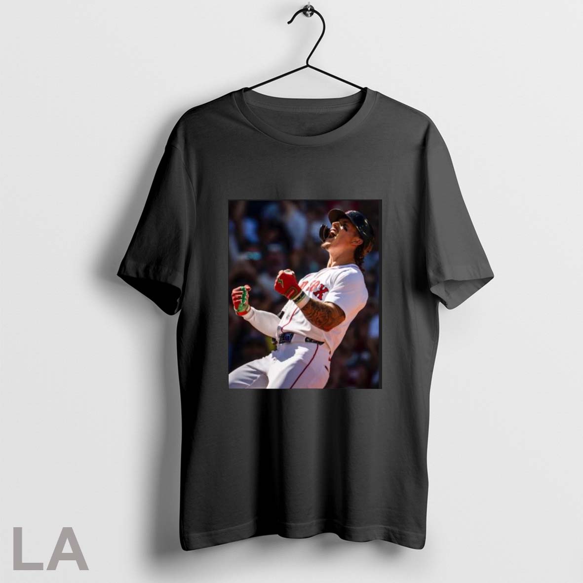 Original Boston Red Sox Jarren Duran Celebration Pose Photo Unisex T-shirt, Sweatshirt, Hoodie, Long Sleeve Tee - T-Shirt, Sweatshirt, Hoodie